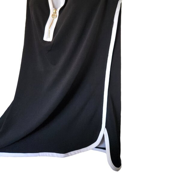 NWOT Black Tank Top with White Contrast Piping - Picture 4 of 6